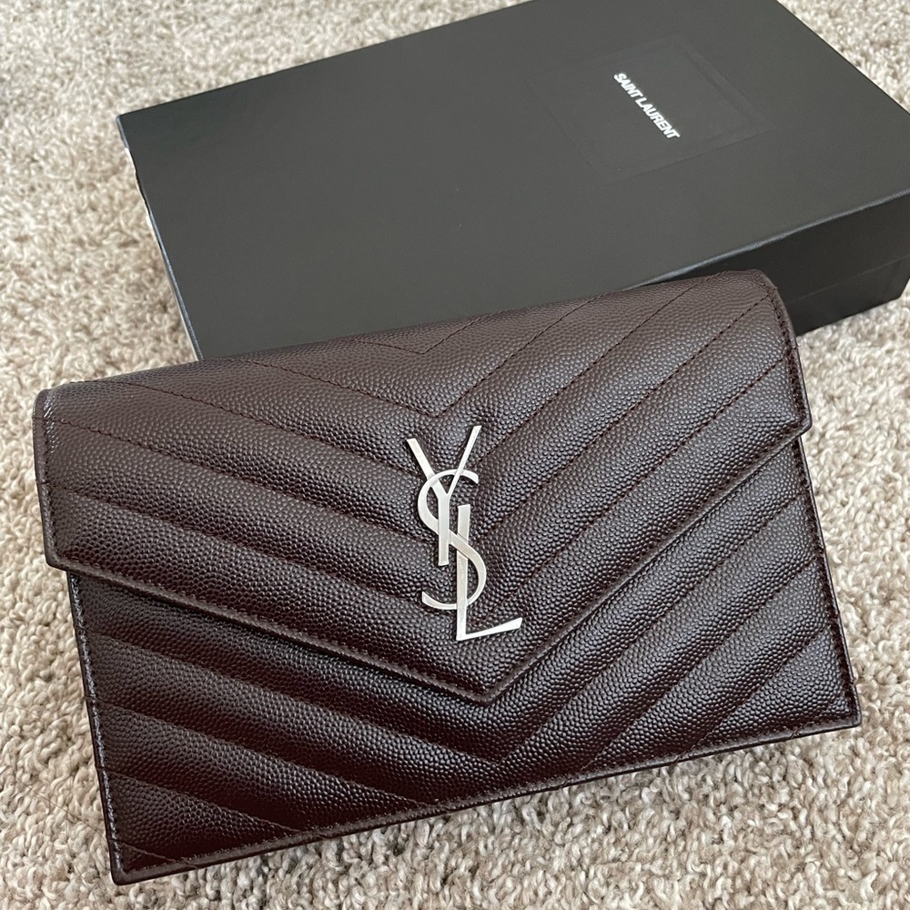 YSL Envelope Wallet on Chain Bag